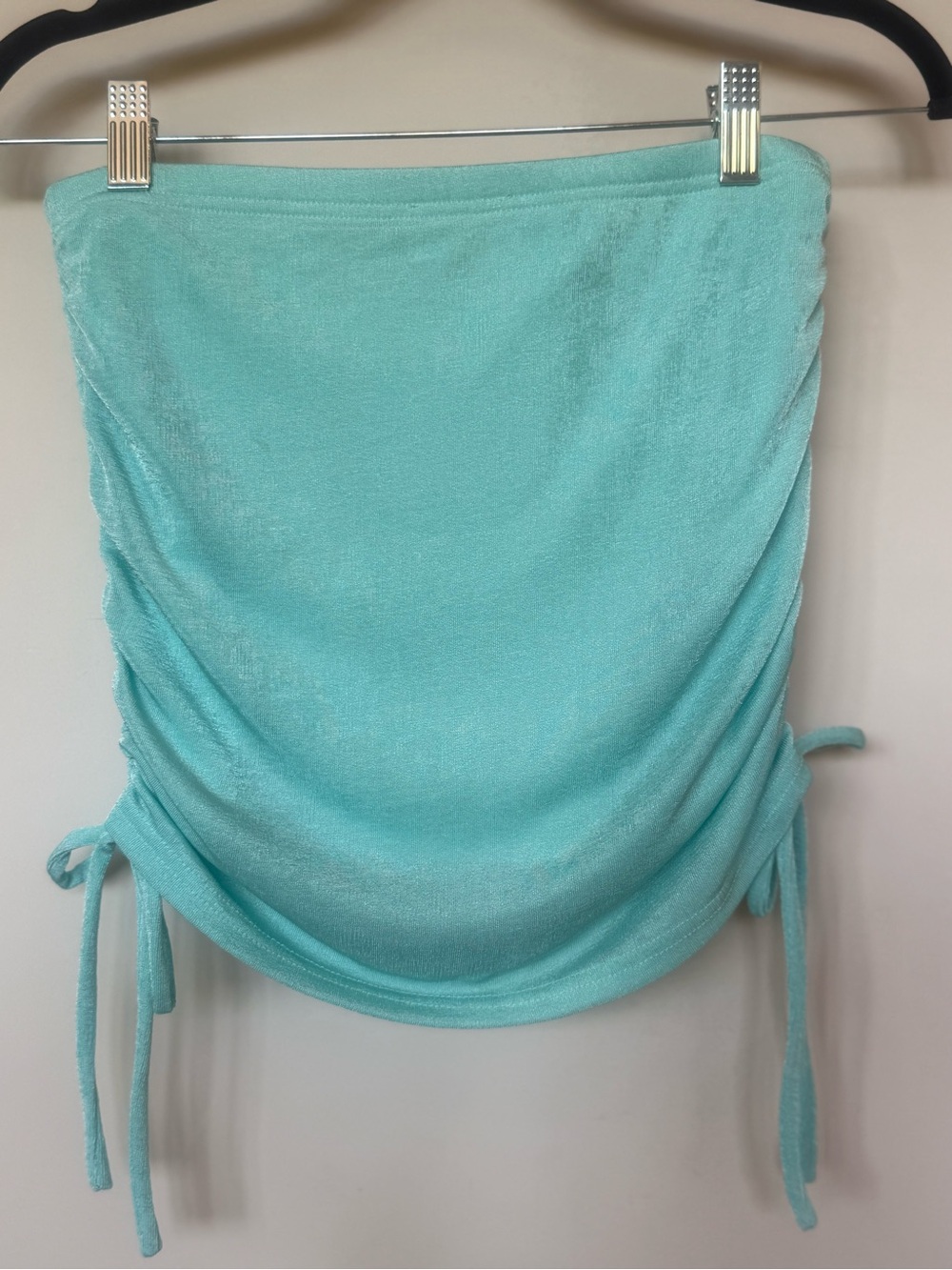 Edikted Aqua Tube Top with Side Ties
